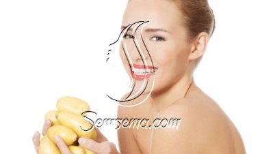 خلطة الليمون والبطاطس لتفتيح البشرة