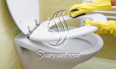 طريقة سريعة لتنظيف المرحاض