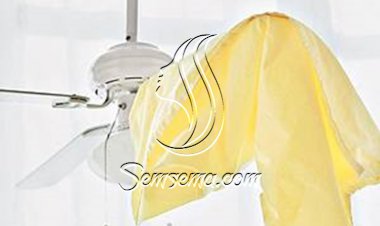 تنظيف مروحة السقف بمنتهي البساطة