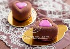 ميني قلوب كيك الشيكولاتة.. مناسب للحفلات