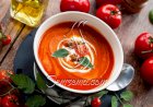 طريقة عمل شوربة الطماطم بالكريمة والريحان