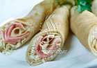 طريقة عمل رولات الكريب بالجبنة واللانشون