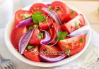 طريقة عمل سلطة الطماطم بالبصل