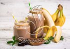طريقة عمل سموثي الموز بالكاكاو المثلج