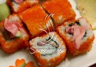 السوشي بشرائح الزنجبيل