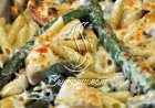 المعكرونة بالدجاج والهليون