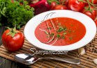 شوربة الطماطم بالريحان