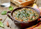 شوربة العدس بالسبانخ