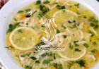 شوربة الدجاج بالليمون