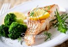سمك السلمون بالبروكلي للرجيم