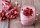 عصير الرمان بالحليب