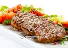 ستيك لحم بالخضار
