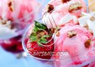 طريقة عمل ايس كريم الفرولة