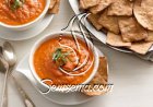 طريقة عمل شوربة طماطم بالريحان