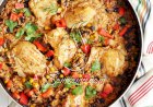 طريقة عمل أرز مكسيكي بالخضار و الدجاج