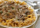 طريقة عمل ستروجانوف اللحم والباستا