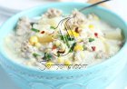 طريقة عمل شوربة الذرة بالحليب والدجاج