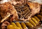 طريقة عمل خروف محشي بورق العنب و الكوسا