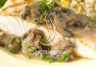 طريقة عمل سمك الهلبوت بصلصة الفطر