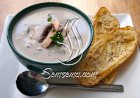 طريقة عمل شوربة الدجاج والفطر بالكريمة