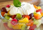 طريقة عمل سلطة فواكه بالكريمة