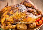 طريقة عمل الدجاج المشوي بالفرن بالقصدير