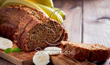 طريقة عمل كيكة الشوفان بالموز ووزبدة اللوز