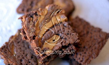 طريقة عمل براونيز كيك زبدة الفول السوداني