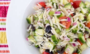 طريقة عمل سلطة مكرونة بالخضار