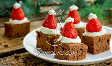 طريقة عمل براونيز بابا نويل للكريسماس