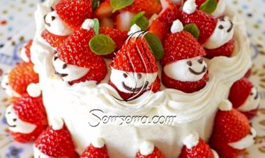 طريقة عمل تورتة بابا نويل للكريسماس