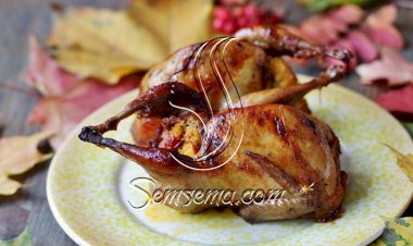 طريقة عمل حمام محشي بالأرز والزبيب للكريسماس