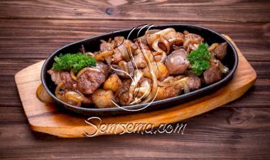 طريقة عمل صينية مكعبات اللحم بالبطاطس