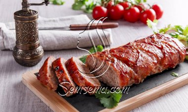 طريقة عمل قالب اللحم بصوص الديمي جلاس