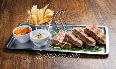 الحواوشي السريع بالفلفل الملون