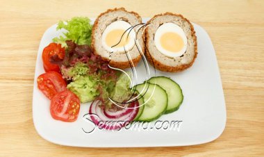 طريقة عمل كفتة الدجاج بالبيض المسلوق