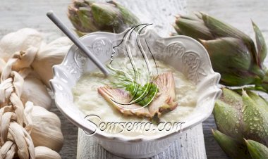 طريقة عمل شوربة الخرشوف الكريمي