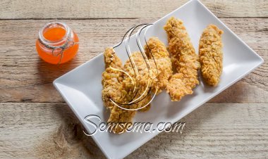 طريقة عمل أصابع الدجاج المقرمشة في الفرن