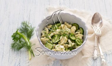 طريقة عمل سلطة القرنبيط بالخيار والشبت