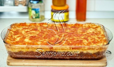 طريقة عمل بطاطس باللحمة المفرومة والبشاميل