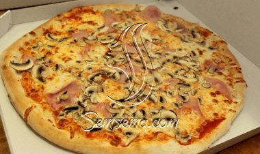 طريقة عمل بيتزا بالمشروم واللانشون