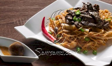 طريقة عمل المكرونة بالكبدة والبصل