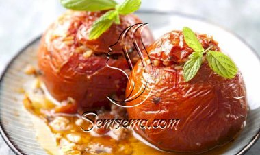 طماطم محشية باللحمة المفرومة الحارة