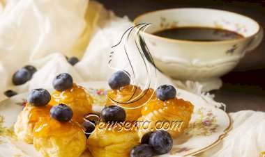 بروفيترول بمربى المشمش من المطبخ الغربي