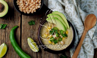 طريقة عمل بيوريه الفاصوليا البيضاء بالذرة والأفوكادو