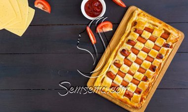 طريقة عمل فطيرة الشطرنج بالسوسيس