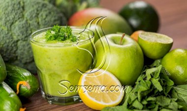 طريقة عمل العصير الأخضر بالليمون