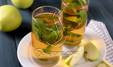 طريقة عمل شاي بالتفاح والنعناع