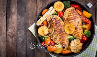 صدور الدجاج مع الخضار السوتيه.. وجبة متكاملة