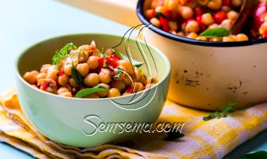 طريقة عمل سلطة الحمص الحارة